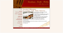 Desktop Screenshot of gardinen-stoffe-roebel.de