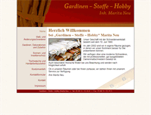 Tablet Screenshot of gardinen-stoffe-roebel.de